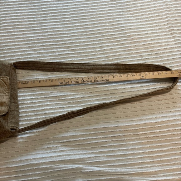 Tan Tweed Herringbone Bag/purse Envelope Fold With Matching Wallet NWOT‎ - Picture 13 of 16